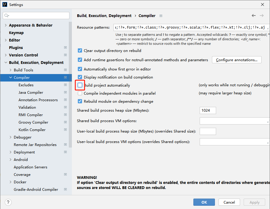 IntelliJ IDEA 开启自动编译