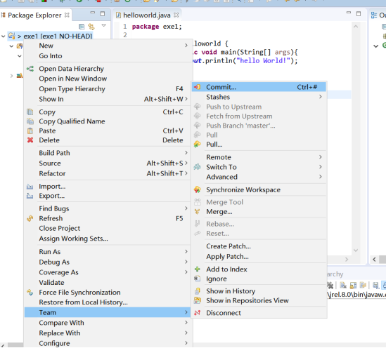 编写第一个java程序【Eclipse+github+“hello world”】_eclipse github 新建java-CSDN博客