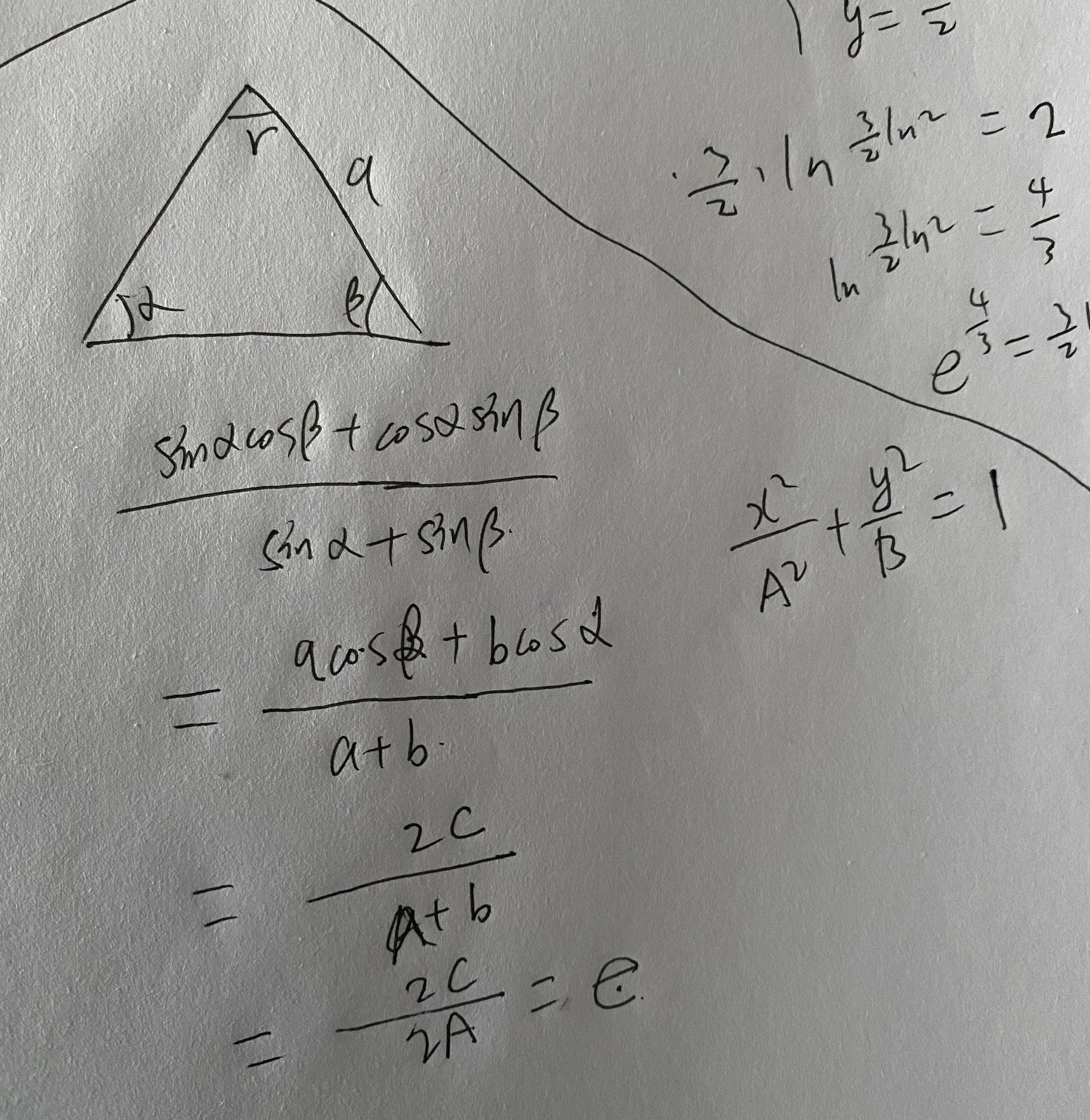 平面解析几何 焦点三角形和离心率 Sitelist的博客 Csdn博客