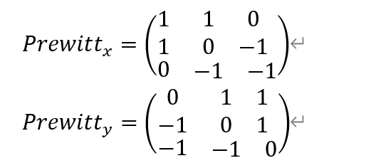 边缘检测——Prewitt算子
