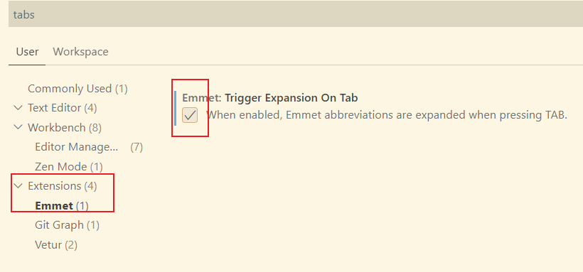 VSCode 按下tab键自动补全功能失效