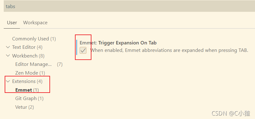 VSCode 按下tab键自动补全功能失效