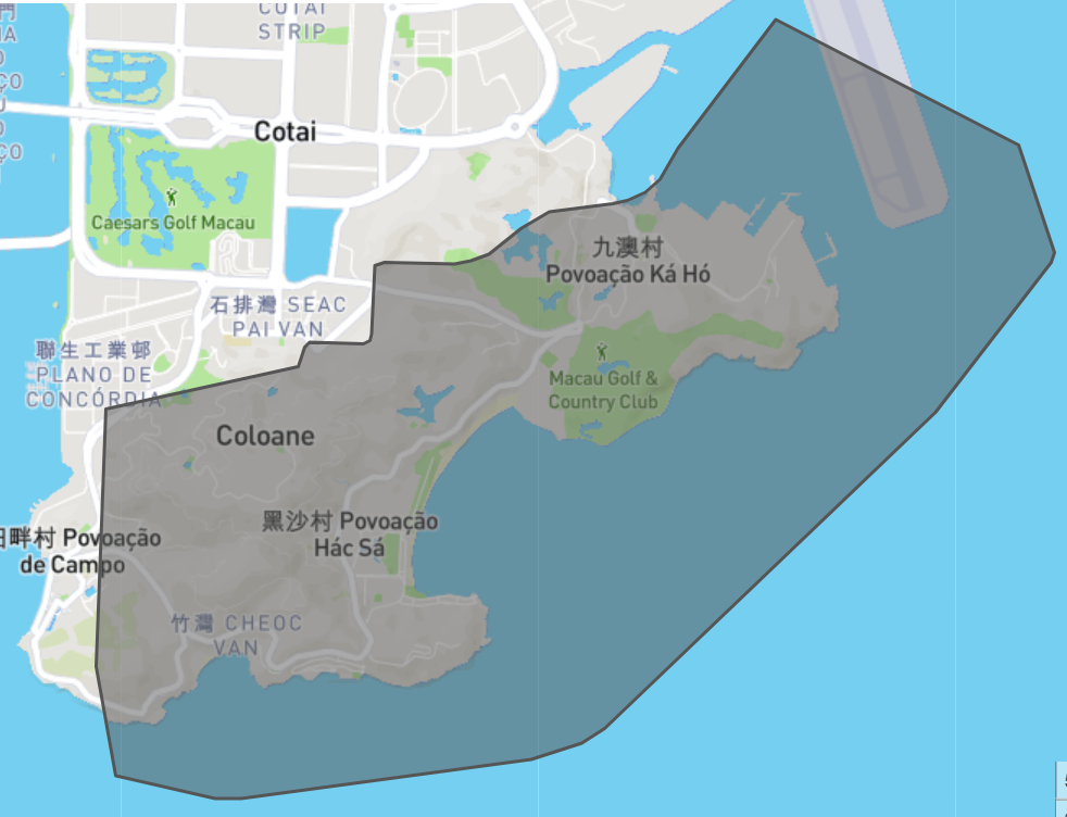 澳门圣方济各堂区地理围栏