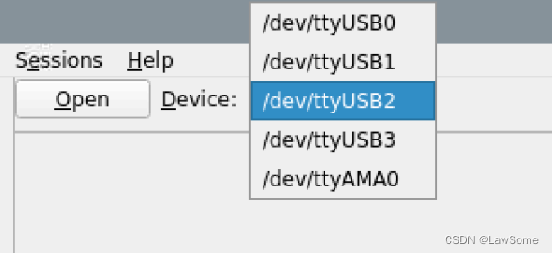 选择ttyUSB2