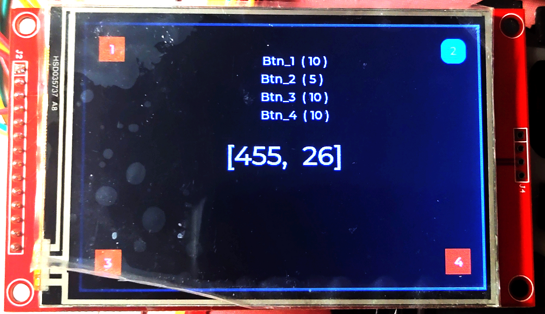 [GUI] ESP32 (IDF) touch screen (XPT2046) driver and drive calibration ...