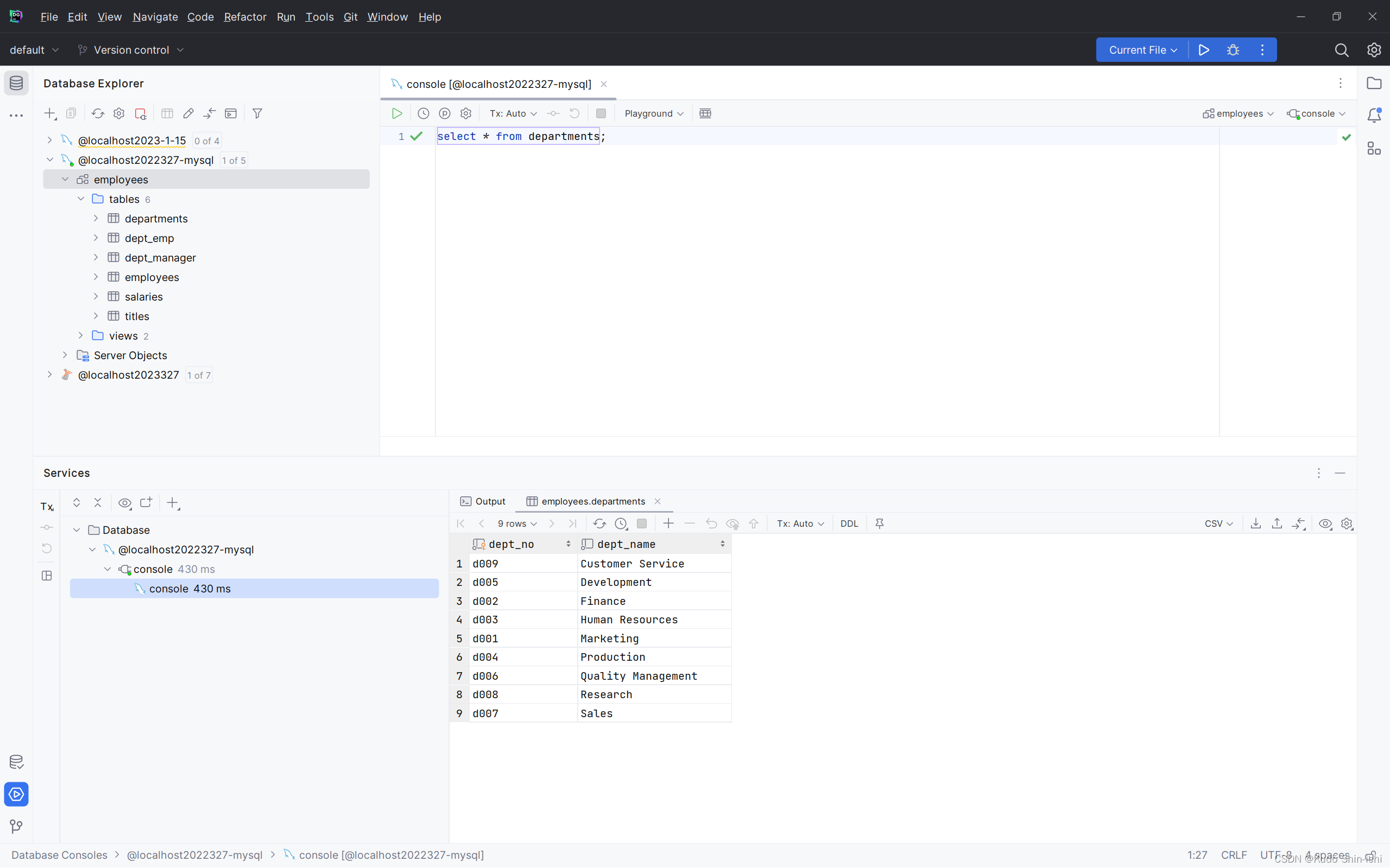 parameter datagrip custom value %% in oracle