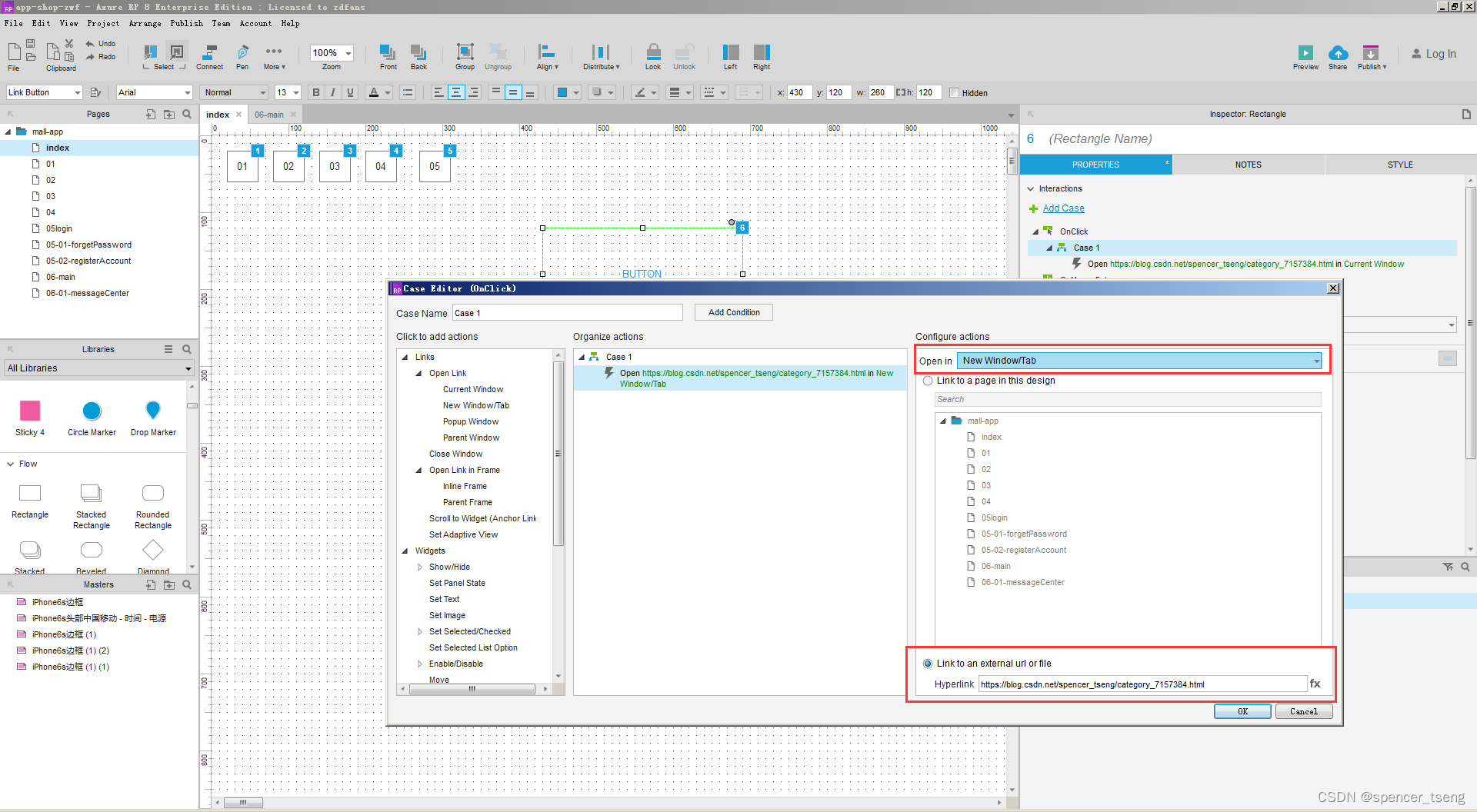 axure open new Window/TabCSDN博客