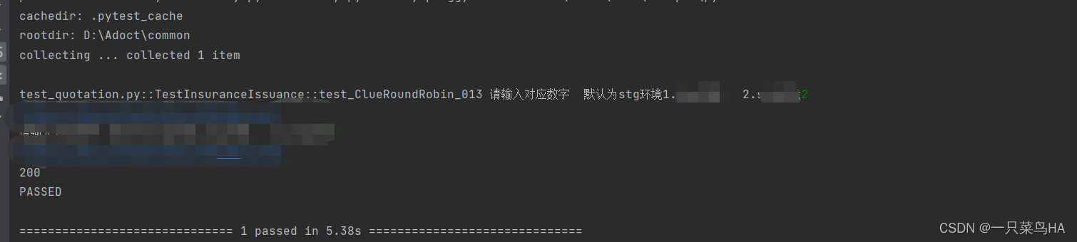 pytest使用input执行报错原因OSError: pytest: reading from stdin while output is captured! Consider using `-s