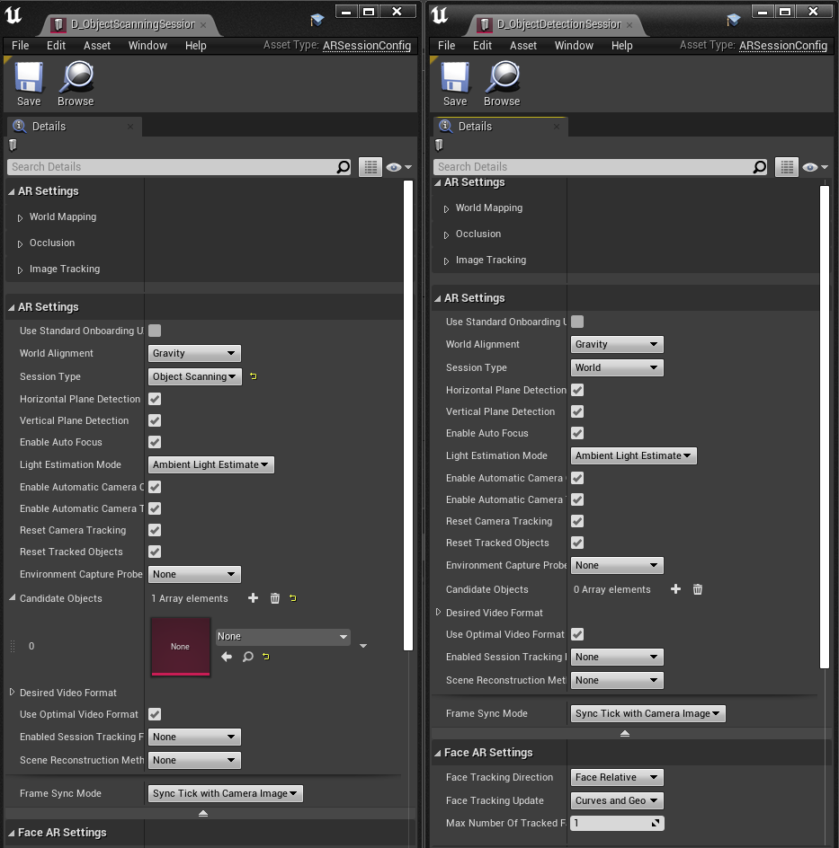 ͬ͵AR Session Config