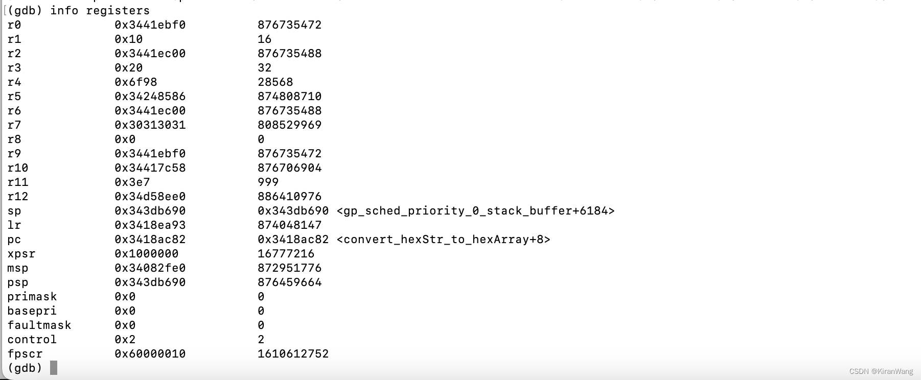 GDB 寄存器的查看与修改_linux下gdb怎么查看两个变量的寄存器CSDN博客