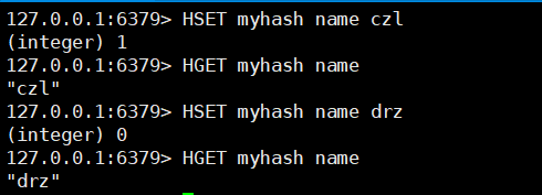 HSET key field value