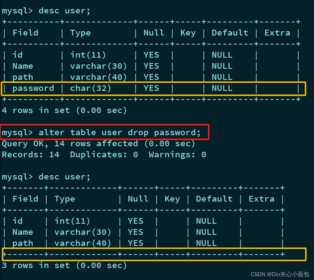 『 MySQL数据库 』数据库基础之表的基本操作