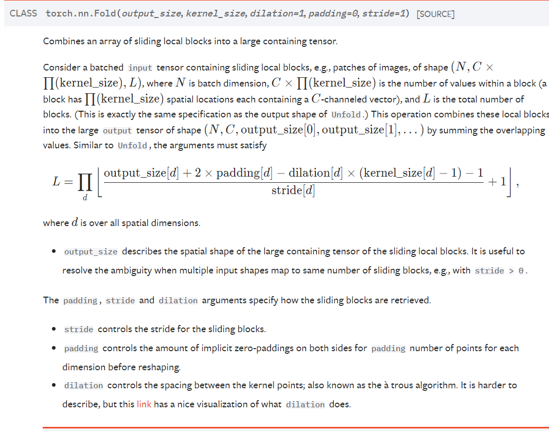 torch.nn.Unfold和torch.nn.Fold_nn.fold是什么意思CSDN博客