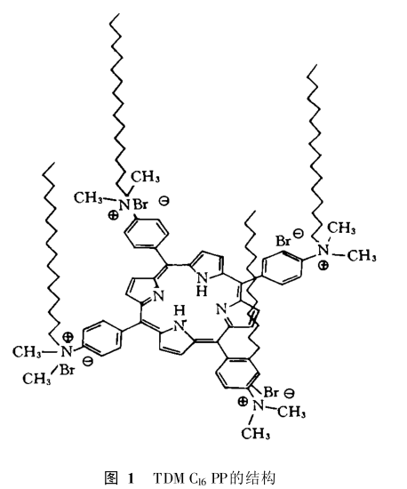 5,10,15,20-四-(4-N,N,N-二甲基十六烷基氨基苯基)卟啉(TDMC16PP)两亲性卟啉；溴化四(4-N ,N ,N-二甲基-十六烷基氨基苯基)卟啉TDMHAPP齐岳定制供应