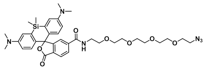 硅基罗丹明-小分子聚乙二醇-叠氮 SiR-PEG4-azide