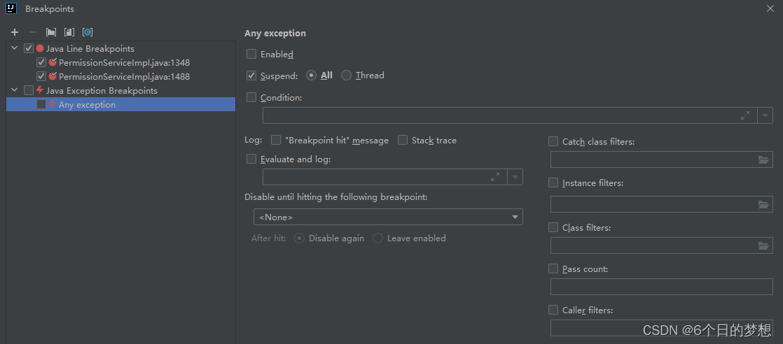 idea 使用debug 启动项目的时候 出现 Method breakpoints may dramatically slow down debugging