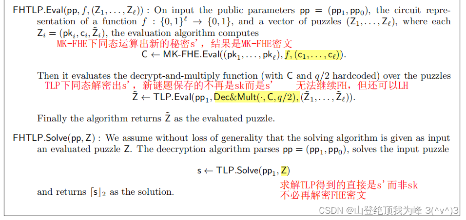 Linear Decryption: Rate-1 FHE  TLP