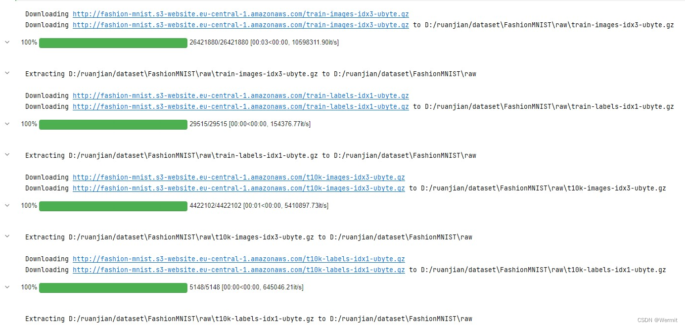 Dataspell运行代码下载数据集