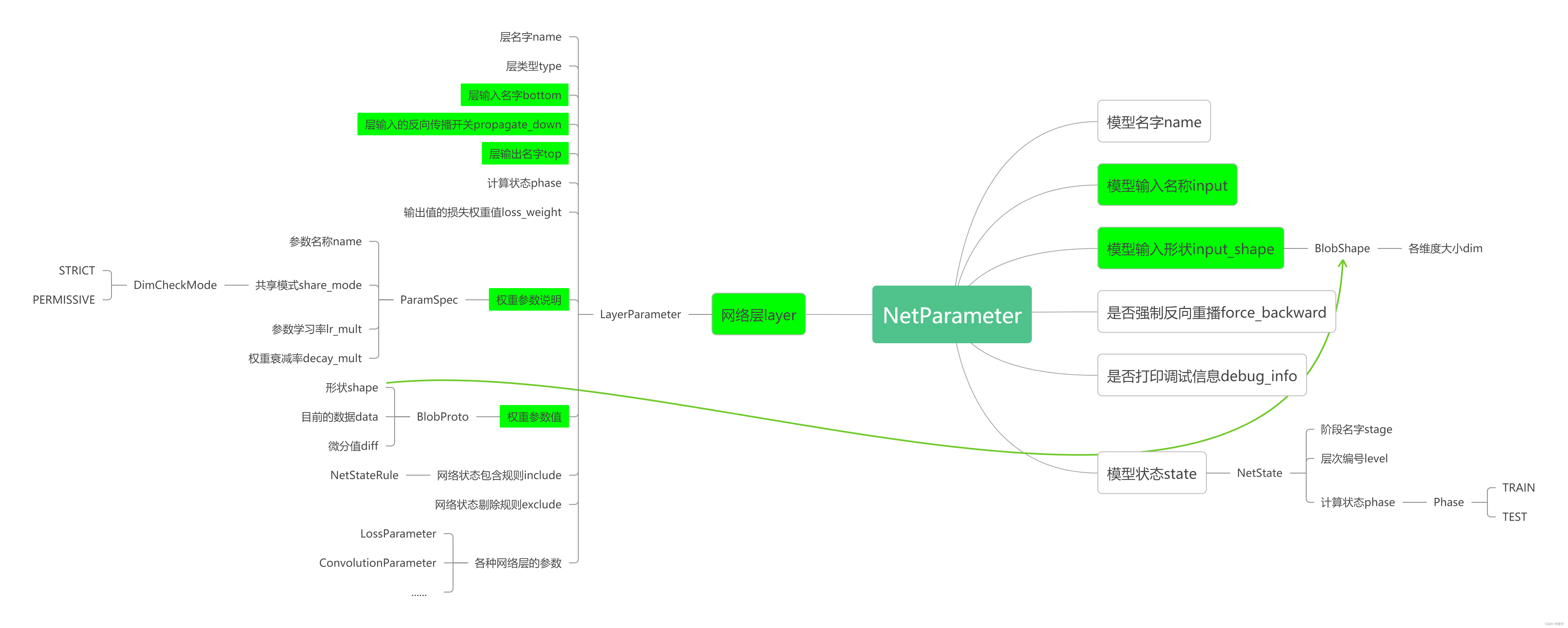 NetParameter结构