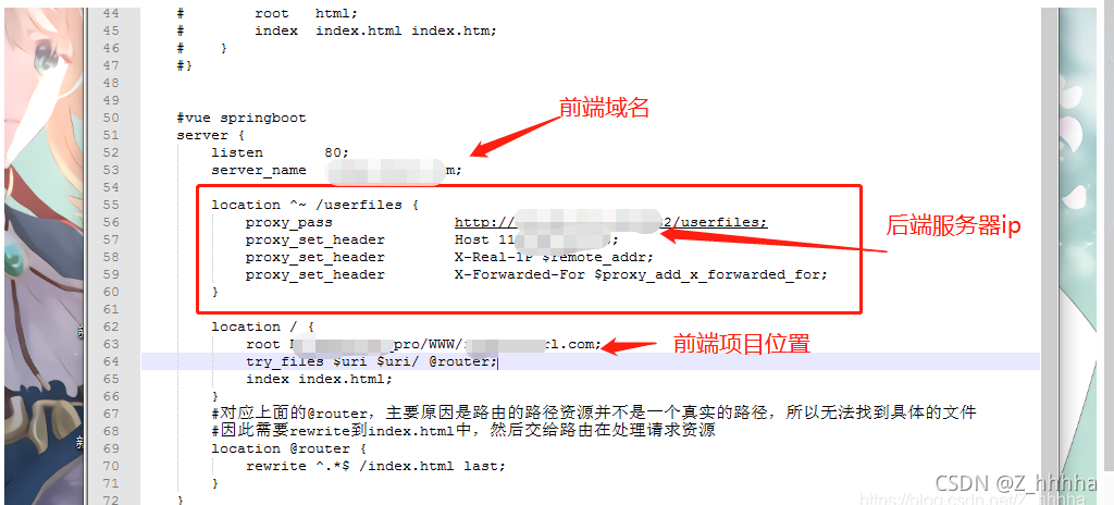 vue配置nginx