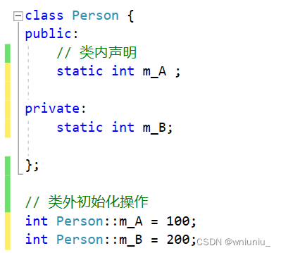 c++ 学习之 静态成员变量和静态成员函数