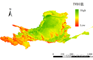 2003-2022年黄河流域TCI、VCI、VHI、TVDI逐年1km分辨率数据集