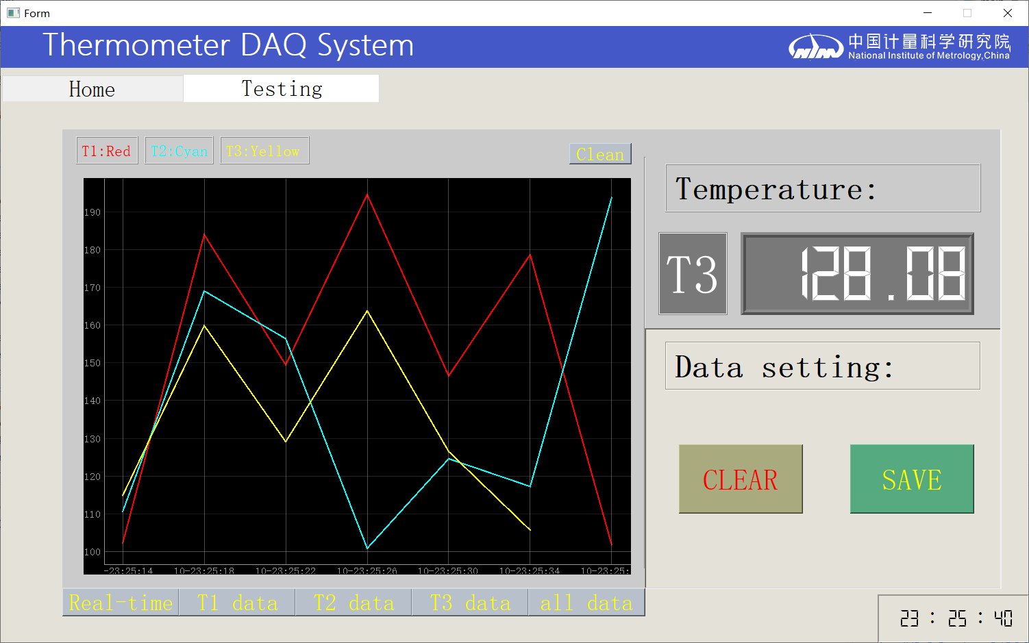 pyqt项目测温仪数据采集软件