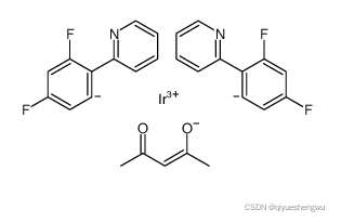 376367-95-2，双[2-(2,4-二氟苯基)吡啶-C2,N‘](乙酰丙酮)合铱(III)