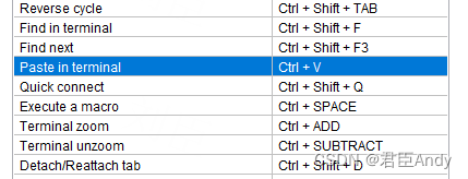 MobXterm设置快捷键ctrl+v