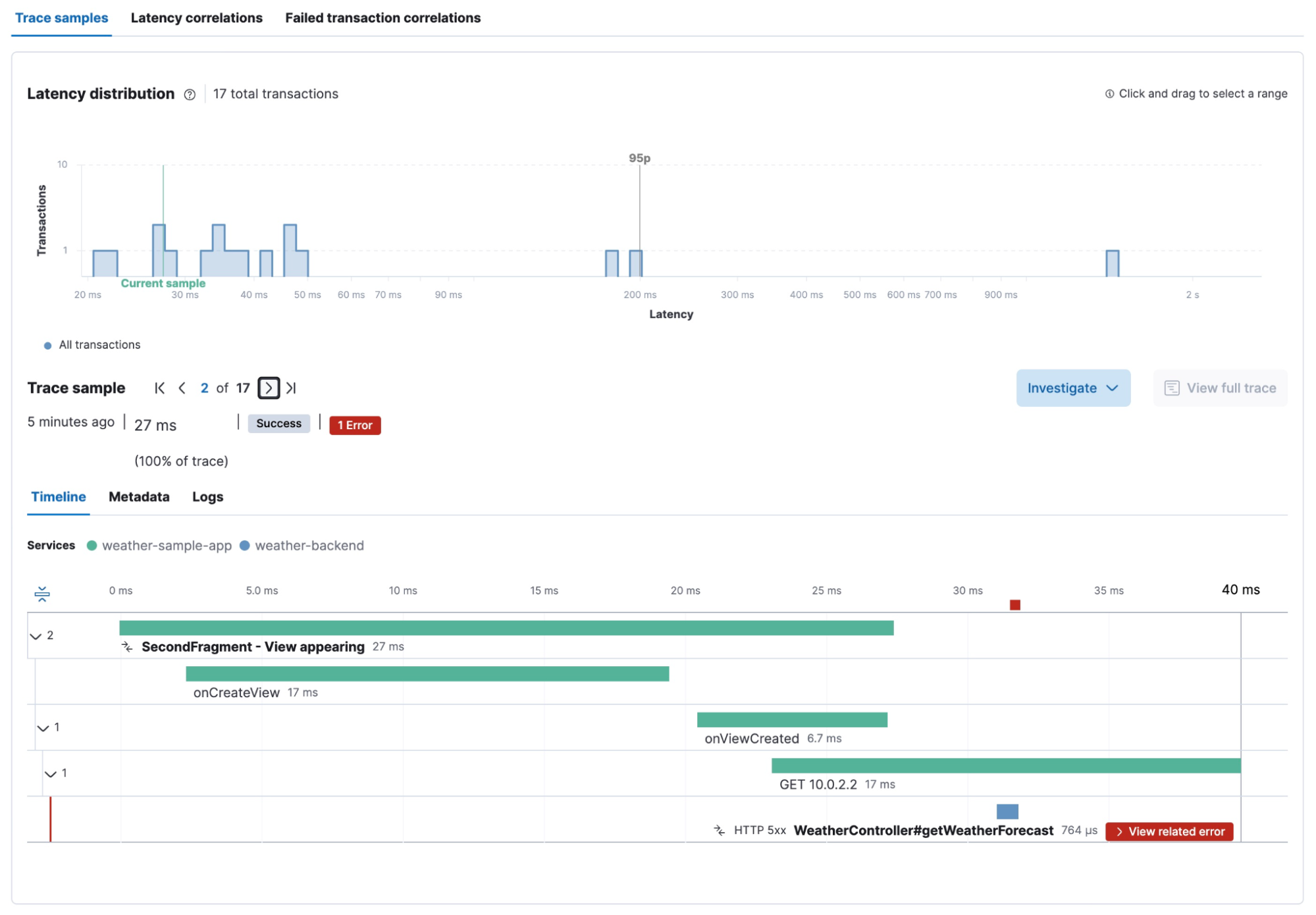 Elasticsearch：使用 Elastic APM 监控 Android 应用程序