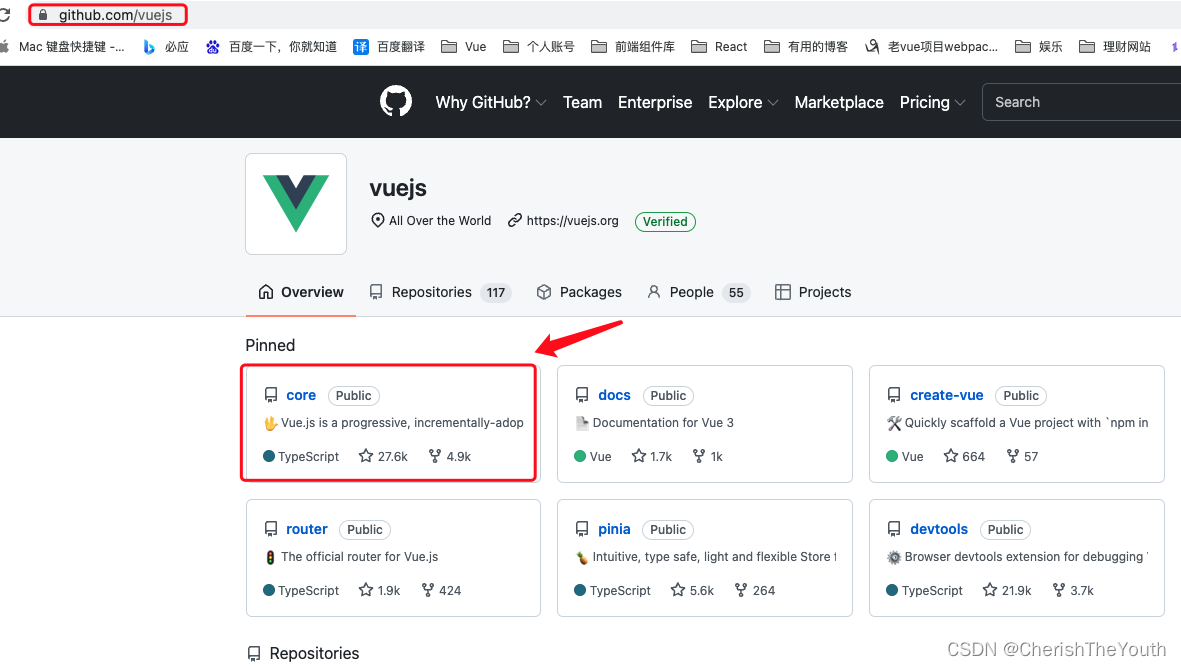 github vue3源码地址