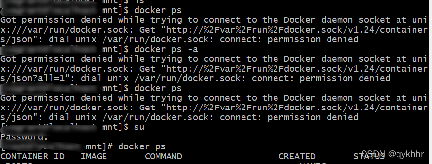 Got permission denied while trying to connect to the Docker daemon socket at unix:///var/run/docker._qykhhr的博客-CSDN博客 Got Permission Denied While Trying To Connect To The Docker Daemon Socket At Unix:///Var/Run/Docker._Qykhhr的博客-Csdn博客