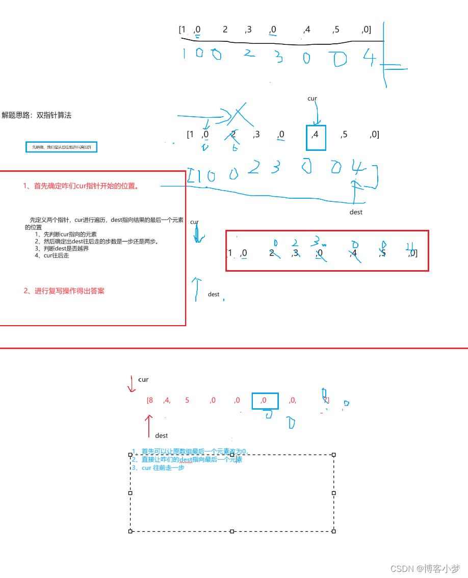 双指针算法——复写零