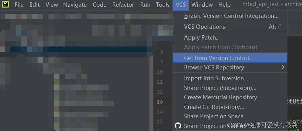 Pull git code in pycharm - Programmer Sought