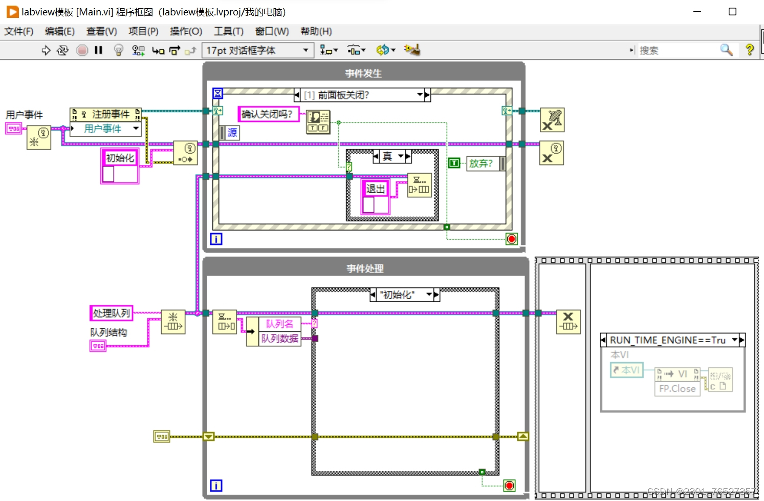 LabVIEW 通用框架，满足绝大部分上位机软件功能要求_labview上位机运控框架-CSDN博客