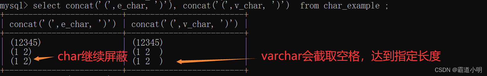 【MySQL】轻松学习 列的类型定义(三)CHAR与VARCHAR和TEXT类型_mysql text char-CSDN博客
