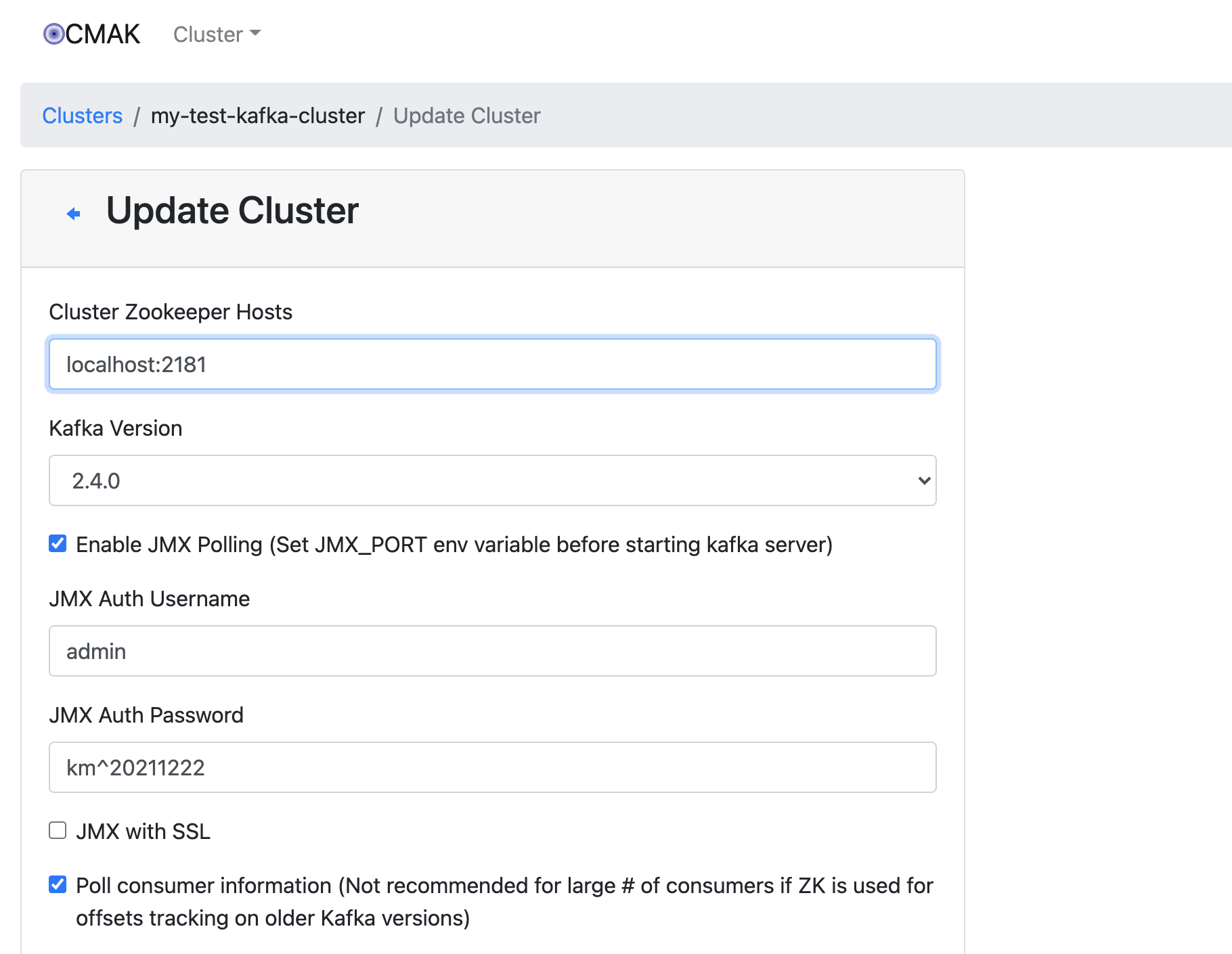 CMAK installation and use (Kafka-Manager) - Programmer Sought