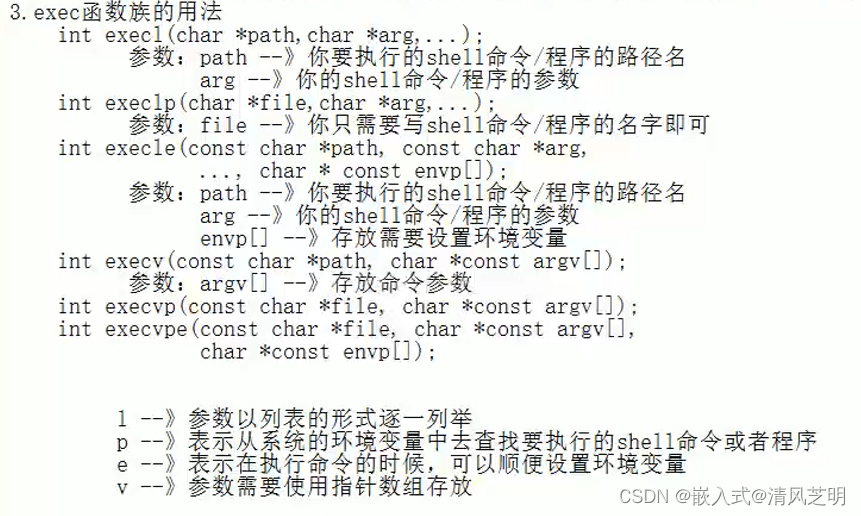 exec族函数_exec函数族可以执行一个解释器文件,再由这个解释器去执行可执行文件-CSDN博客