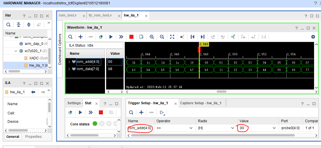 ZYNQ之FPGA 片内ROM读写测试实验_fpga读取rom中的数据-CSDN博客