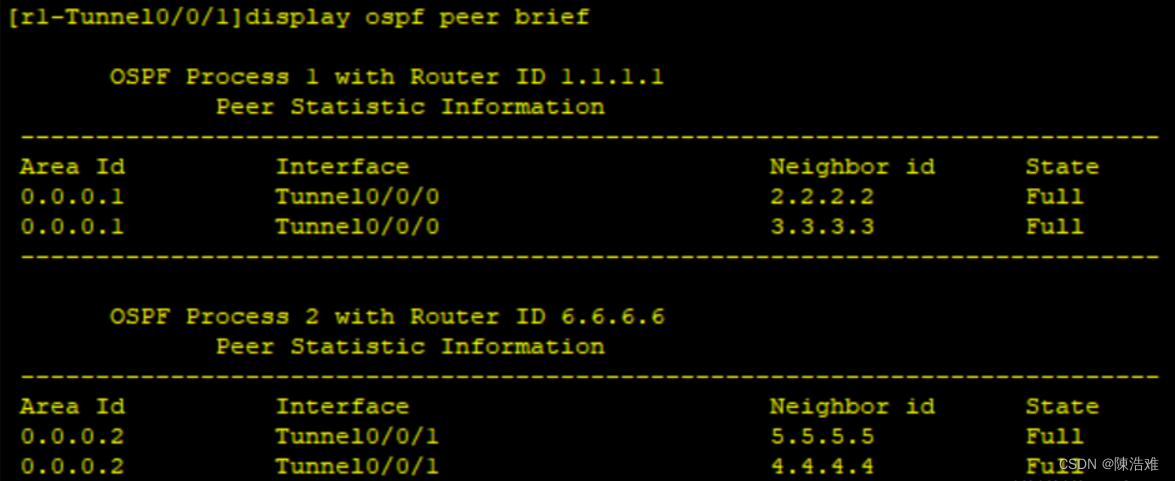 OSPF在MGRE上的实验