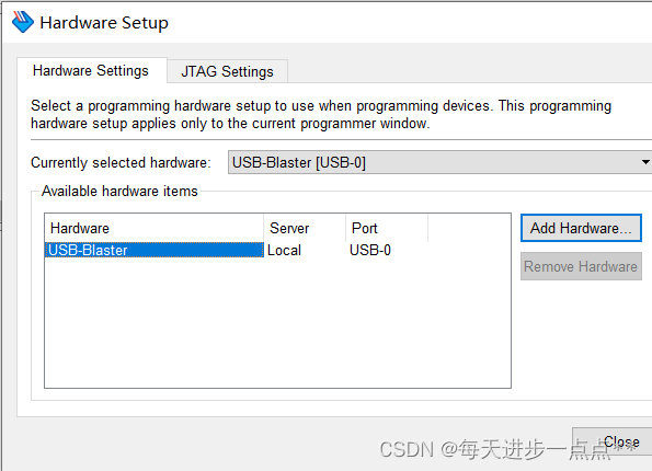 问题1：Quartus II下载不了，没有驱动USB-Blaster的解决办法