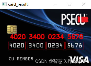 计算机视觉：使用opencv实现银行卡号识别