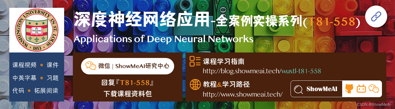 T81-558; Applications of Deep Neural Networks; 深度神经网络应用案例实操