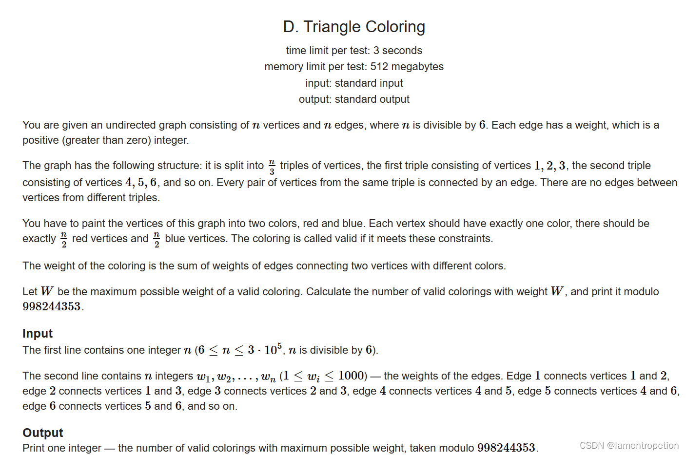 【组合数学】EDU143 D. Triangle Coloring-CSDN博客