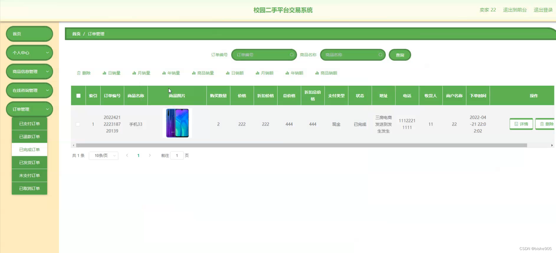 java计算机毕业设计ssm校园二手平台交易系统11w7i（附源码、数据库）