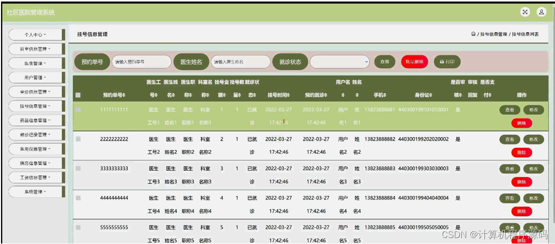 [附源码]SSM计算机毕业设计社区医院管理系统JAVA