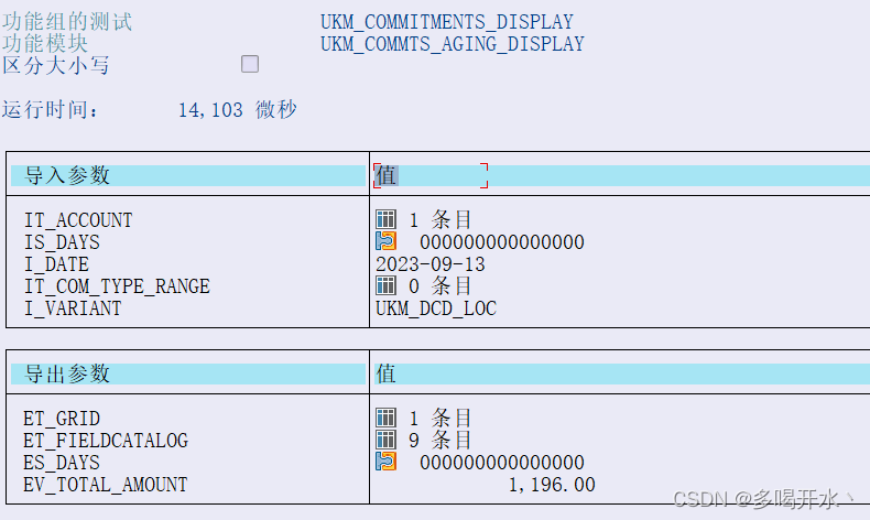 ABAP 获取信贷超额函数