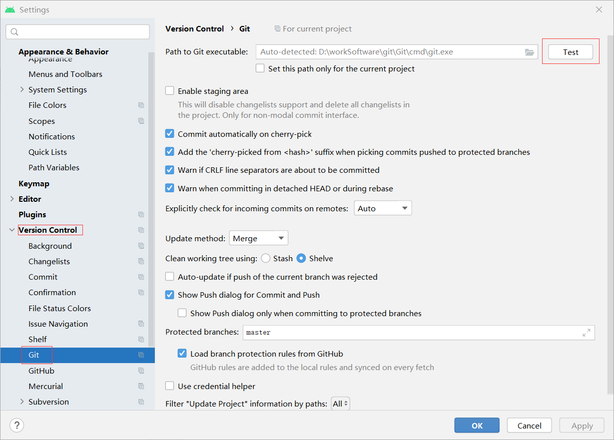 git setting