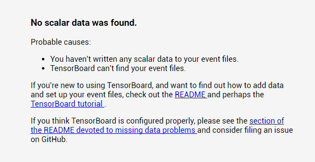 No Scalar Data was Found