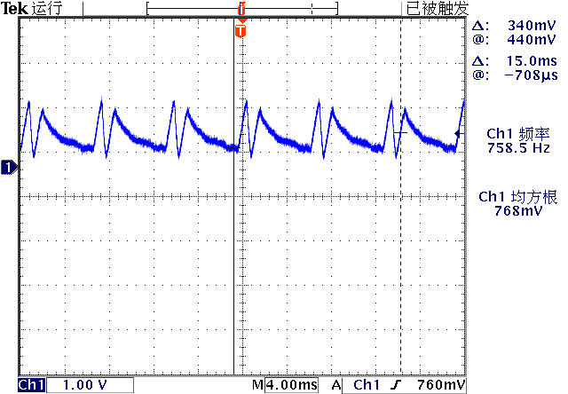 ▲ 图4.4 输出电压U1的波形